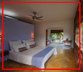 Mauritus lodges bedroom view on nature