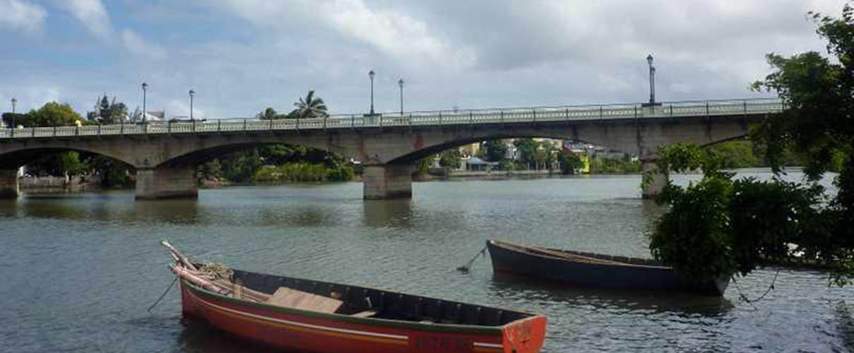 La Ville Noire bridge Mahebourg Mauritius
