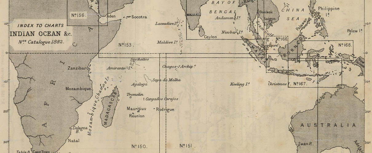 Antique Indian Ocean Map